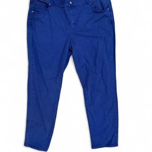 Lane Bryant Women's Bright Blue Straight Leg Jeans